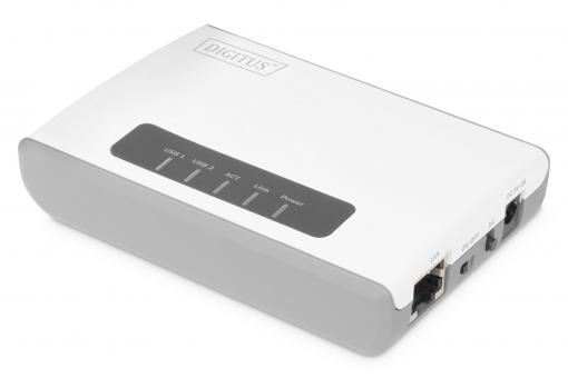 Digitus DN-13024 2-Port USB 2.0 Wireless Multifunction Network Server 300 Mbps Digitus DN-13024 2-Port USB 2.0 Wireless Multifunction Network Server 300 Mbps