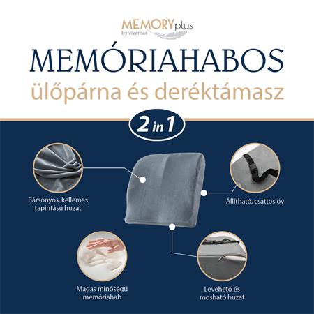 Memóriahabos GYVMF19 ülőpárna és deréktámasz (2in1)
