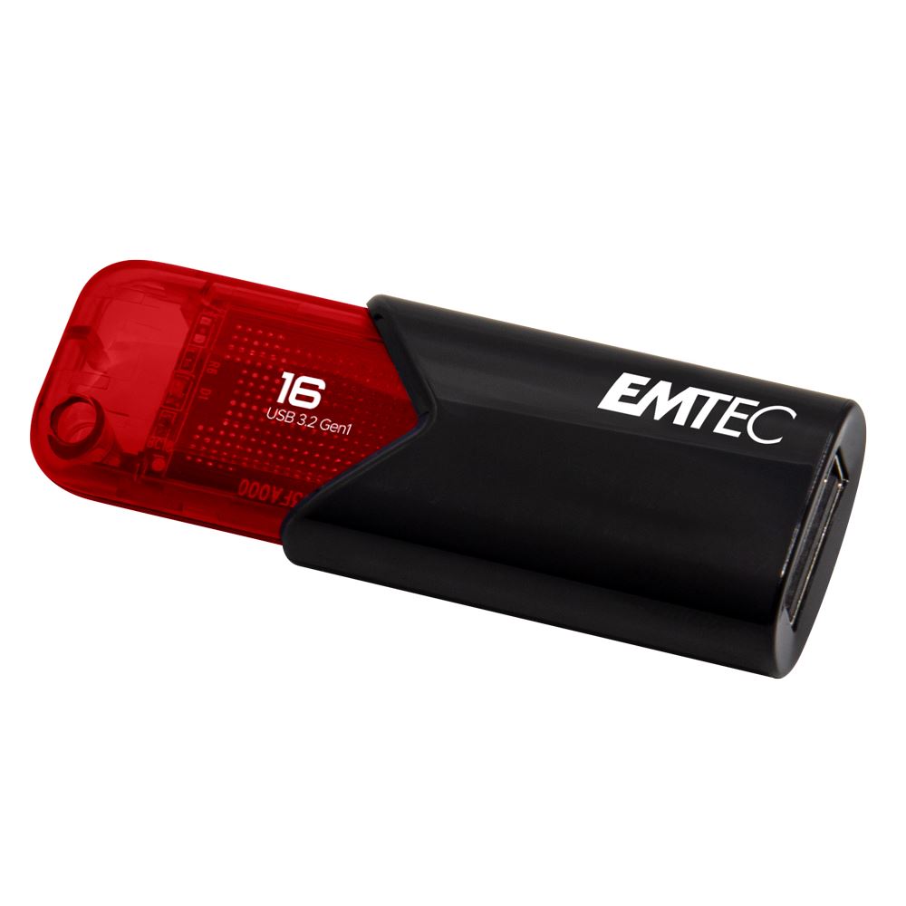 Pen Drive 16GB Emtec B110 Click Easy 3.2 USB 3.2 fekete-piros (ECMMD16GB113)