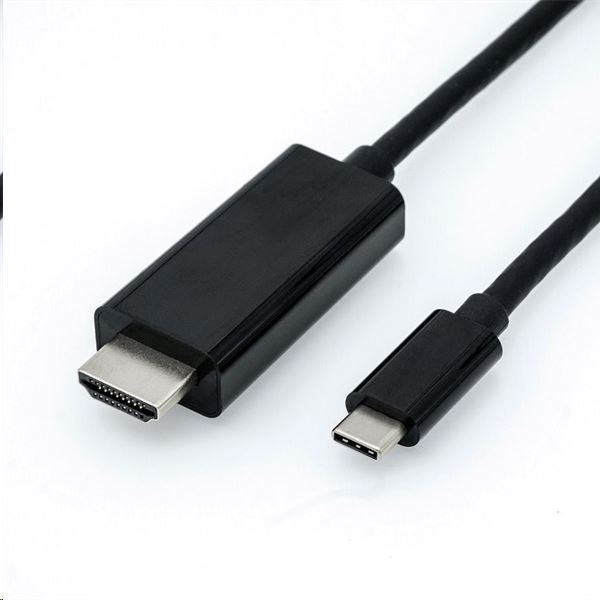 Roline USB C 3.1 - HDMI M/M adapter 2m kábellel (11.04.5841-10) Roline USB C 3.1 - HDMI M/M adapter 2m kábellel (11.04.5841-10)