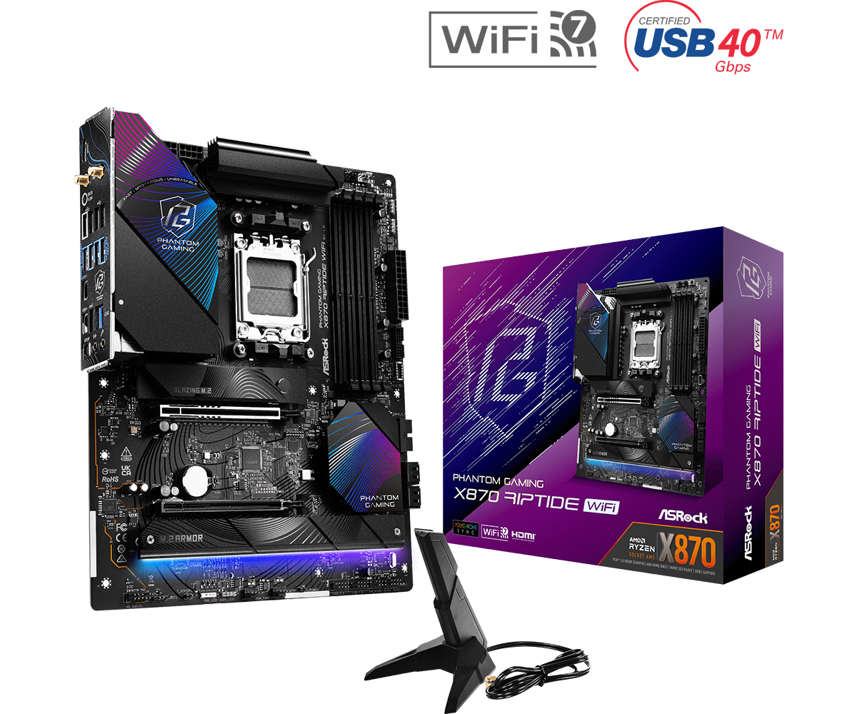 ASRock sAM5 X870 RIPTIDE WIFI Alaplap