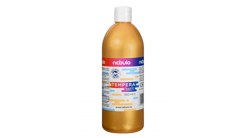 Nebulo folyékony állagú temperafesték 500ml aranyszínű (NTF-500-AR) Nebulo folyékony állagú temperafesték 500ml aranyszínű (NTF-500-AR)