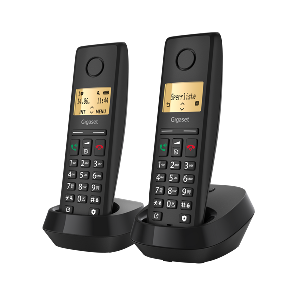 Gigaset PURE DUO 200 fekete dect telefon