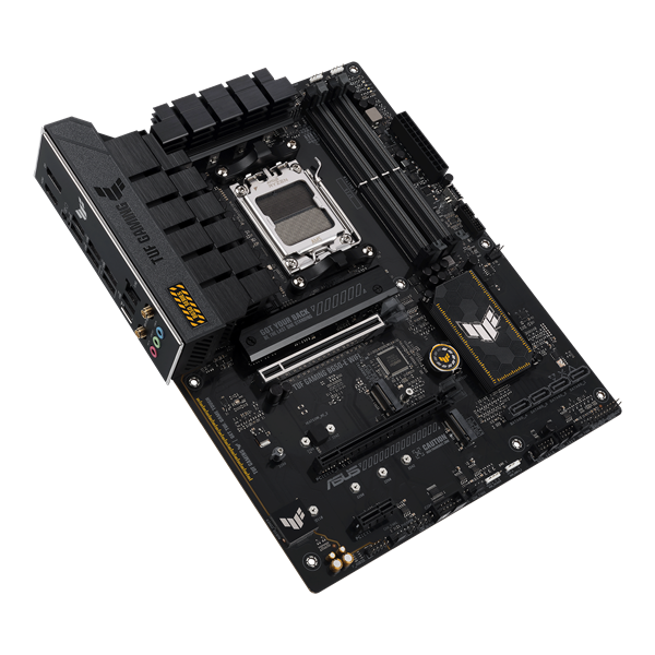Asus Alaplap - AMD TUF GAMING B650-E WIFI AM5 (B650, ATX, 4xDDR5 8000+MHz, 4xSATA3, 3x M.2, HDMI+DP)