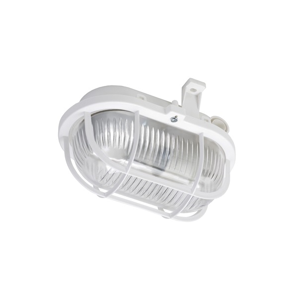 Lena 321184 max 60W IP44 230V E27 műanyagrácsös fehér ovális hajólámpa Lena 321184 max 60W IP44 230V E27 műanyagrácsös fehér ovális hajólámpa