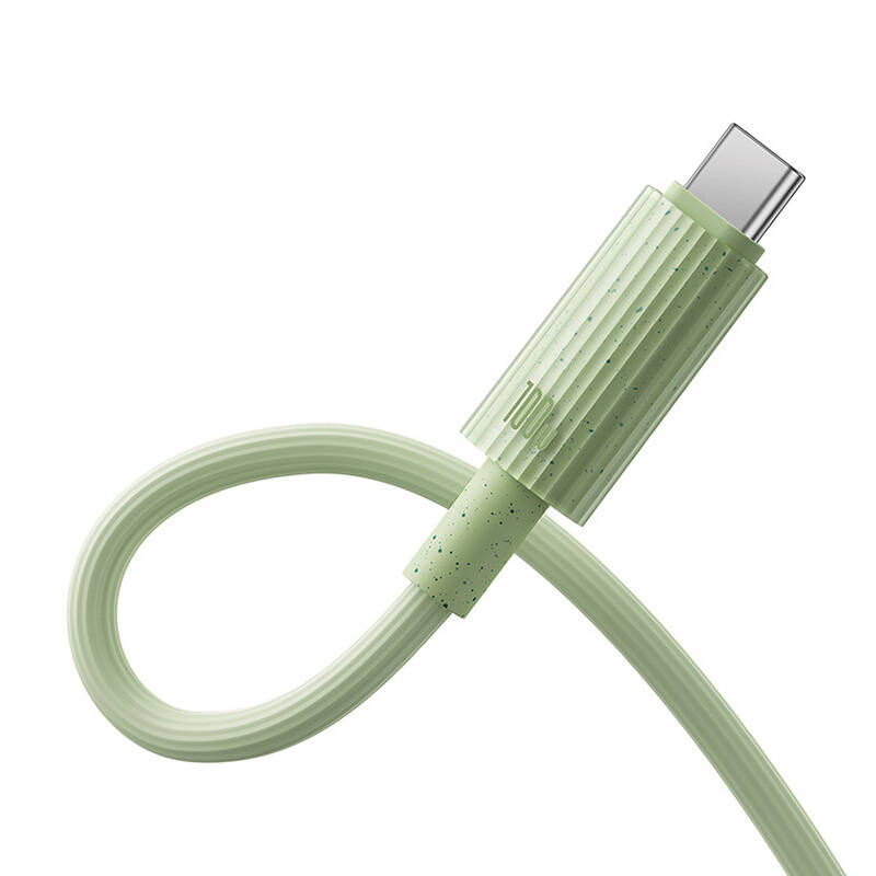 Fast Charging cable Baseus USB-C to USB-C Habitat Series 2m 100W (green)