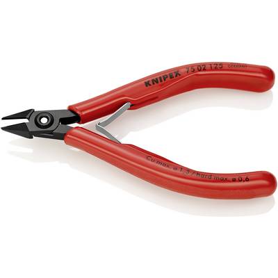 Elektronikai oldalcsípőfogó, lágy/közepes/kemény/zongora huzal max.: O 1,3/1/0,6/0,4 mm, Knipex 75 02 125 EAN Elektronikai oldalcsípőfogó, lágy/közepes/kemény/zongora huzal max.: O 1,3/1/0,6/0,4 mm, Knipex 75 02 125 EAN