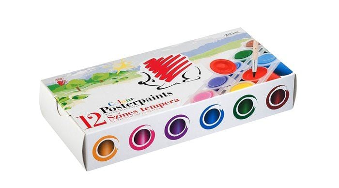 ICO "Süni" Tempera készlet tégelyes 12 különböző szín (7270118001)