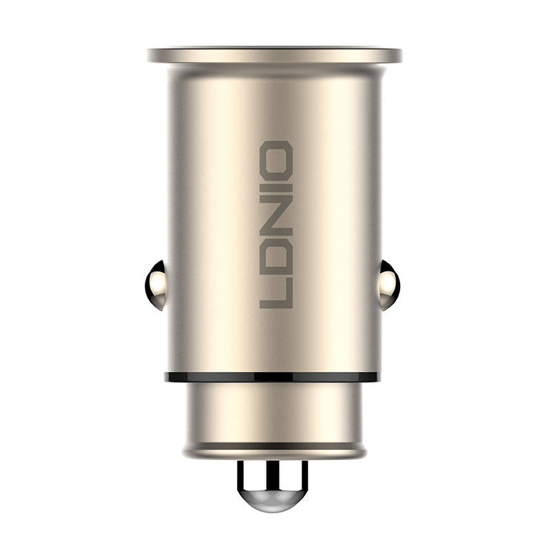 LDNIO C506Q USB, USB-C Car charger + Lightning Cable