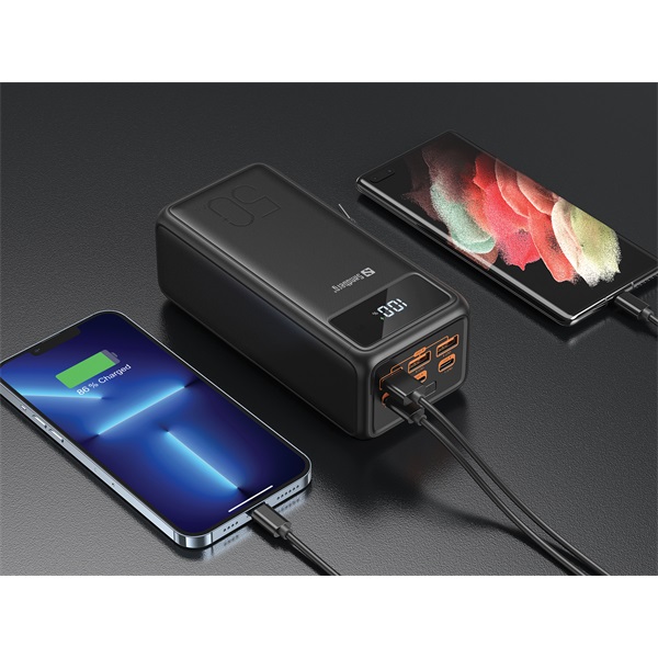 SANDBERG Hordozható akkumulátor Powerbank USB-C PD 130W 50000