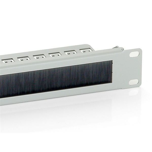 Equip Rack Kiegészítő - 327412 ("Brush Panel", Fésű Panel 1U, szürke)