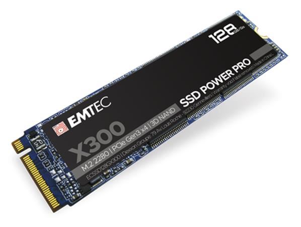 Emtec  ECSSD128GX300 X300 128GB M2 NVMe SSD meghajtó 