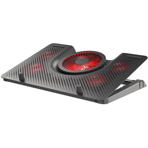 Natec Genesis Oxid 550 15.6"-17.3" Notebook hűtő fekete-piros (NHG-1411)