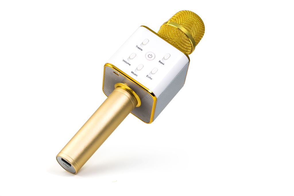 Technaxx MusicMan BT-X31 karaoke mikrofon arany Technaxx MusicMan BT-X31 karaoke mikrofon arany