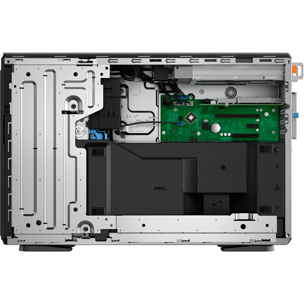 DELL ISG szerver  PE T360 torony (8x3.5"), 4C E-2434 3.4GHz, 1x16GB, 1x480GB RI SSD; H755, iD9 Ba., 2x700W.