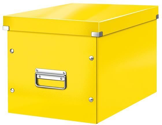 Leitz Click & Store Cube WOW tárolódoboz nagy, sárga (61080016)