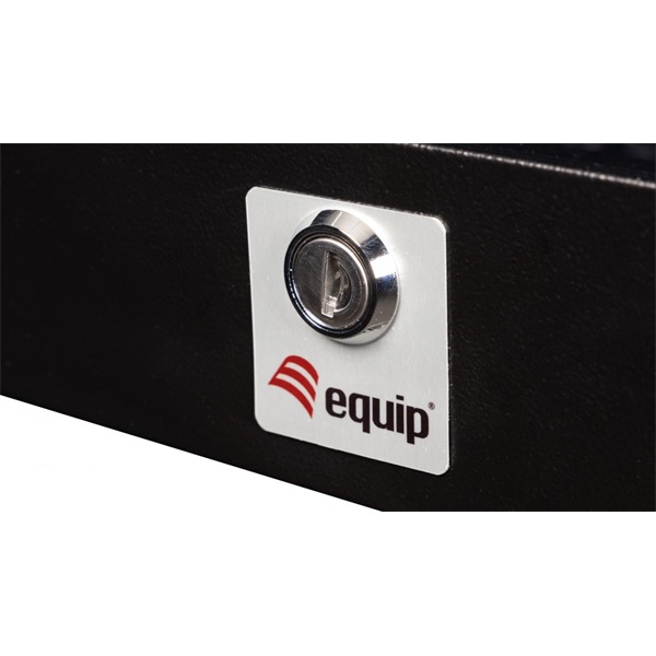 Equip Fali Rackszekrény ESF-05-B  19" 5U 500x475mm előre szerelt Fekete 