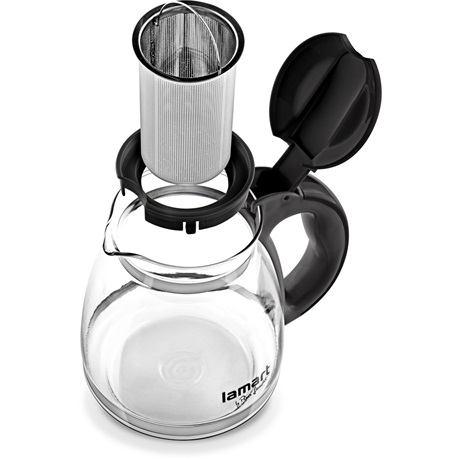 Lamart LT7027 TEÁSKANNA 1,5L FEKETE VERRE Lamart LT7027 TEÁSKANNA 1,5L FEKETE VERRE