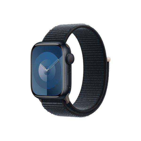 Apple Watch S9 GPS (41mm) éjfekete alumínium tok éjfekete sport pánt okosóra Apple Watch S9 GPS (41mm) éjfekete alumínium tok éjfekete sport pánt okosóra