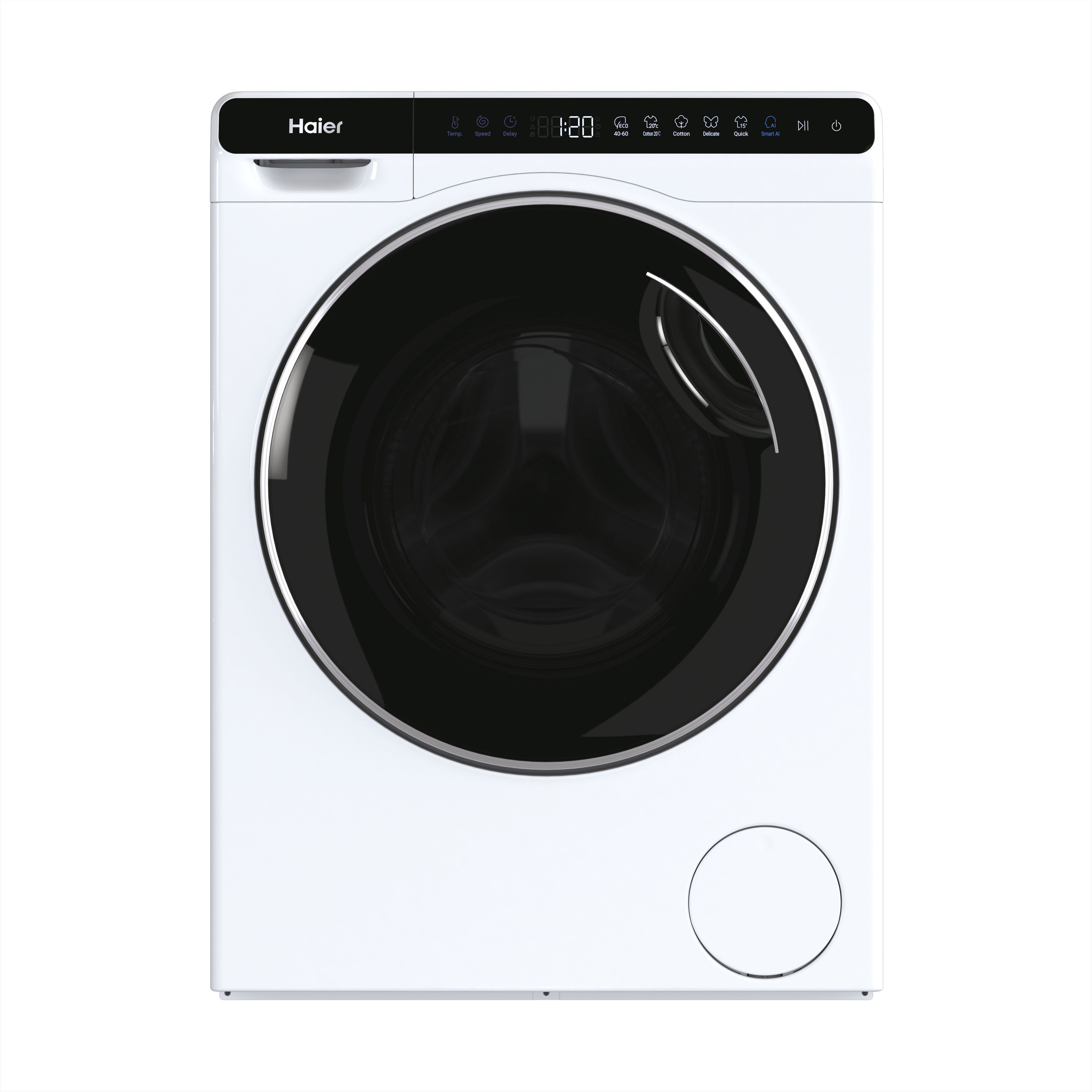 Haier HW50-BP12307-S Keskeny elöltöltős mosógép - 5kg, 1200 ford./perc, A Energiaosztály 
