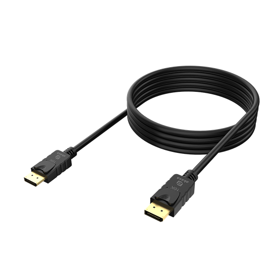  Akasa  AK-CBDP27-20BK 16K DisplayPort kábel 2m