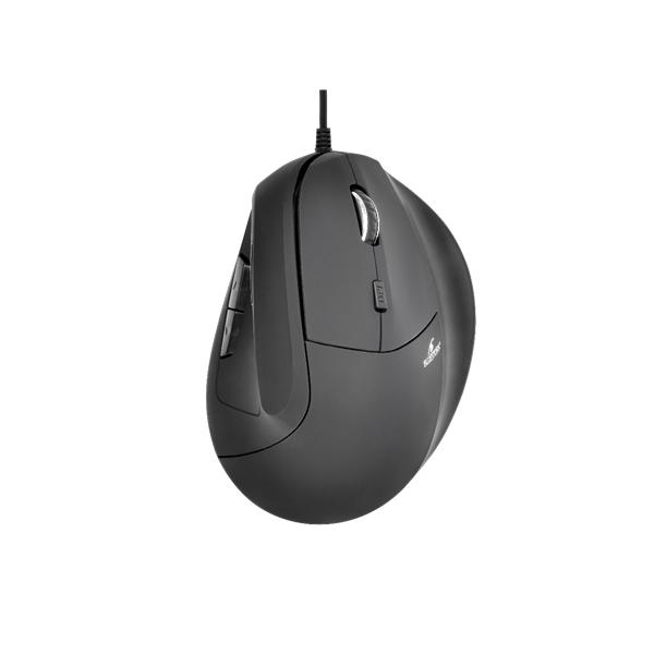 Bluestork Egér -  (Ergonomic, 2.4G, 7200 DPI, optikai, fekete) (M-W-ERGO)