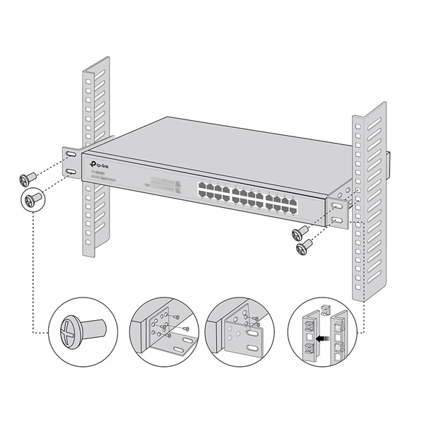 TP-LINK RACKMOUNT KIT-13 Kiegészítő - Rack Mount Kit 13-inch 