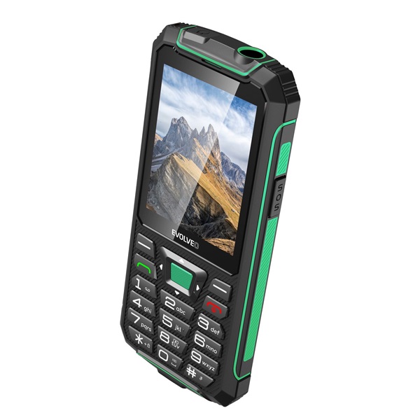 EVOLVEO Strongphone W4 2,8" DualSIM  mobiltelefon fekete-zöld