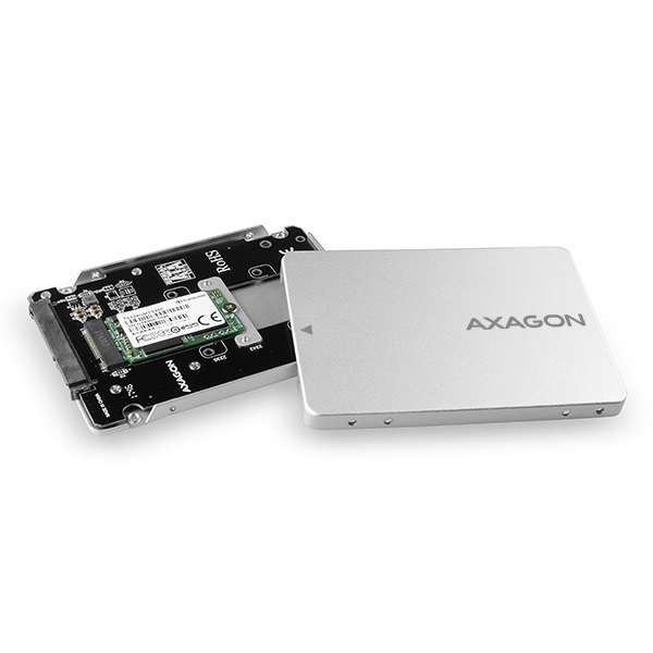 Axagon RSS-M2SD M.2->2.5" beépítő adapter ezüst