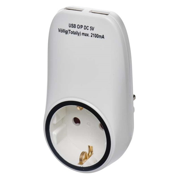 EMOS P0072 elosztó 1 aljzat + 2 USB