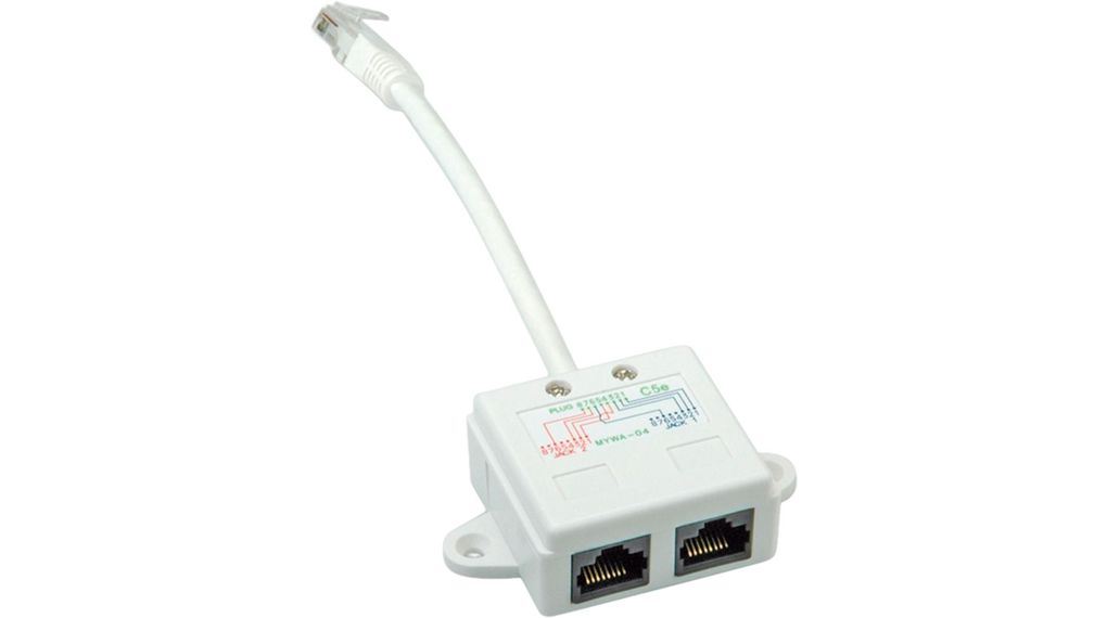 Roline RJ45 CAT5e UTP -> 2db RJ45 CAT5e UTP M/F adapter (XUTPYADAP) Roline RJ45 CAT5e UTP -> 2db RJ45 CAT5e UTP M/F adapter (XUTPYADAP)
