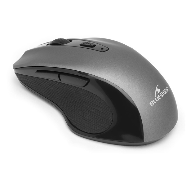Bluestork  M-WL-OFF75-GREY  Rechargeable  1600 DPI 6 gomb  optikai Vezeték nélküli Egér  Szürke 