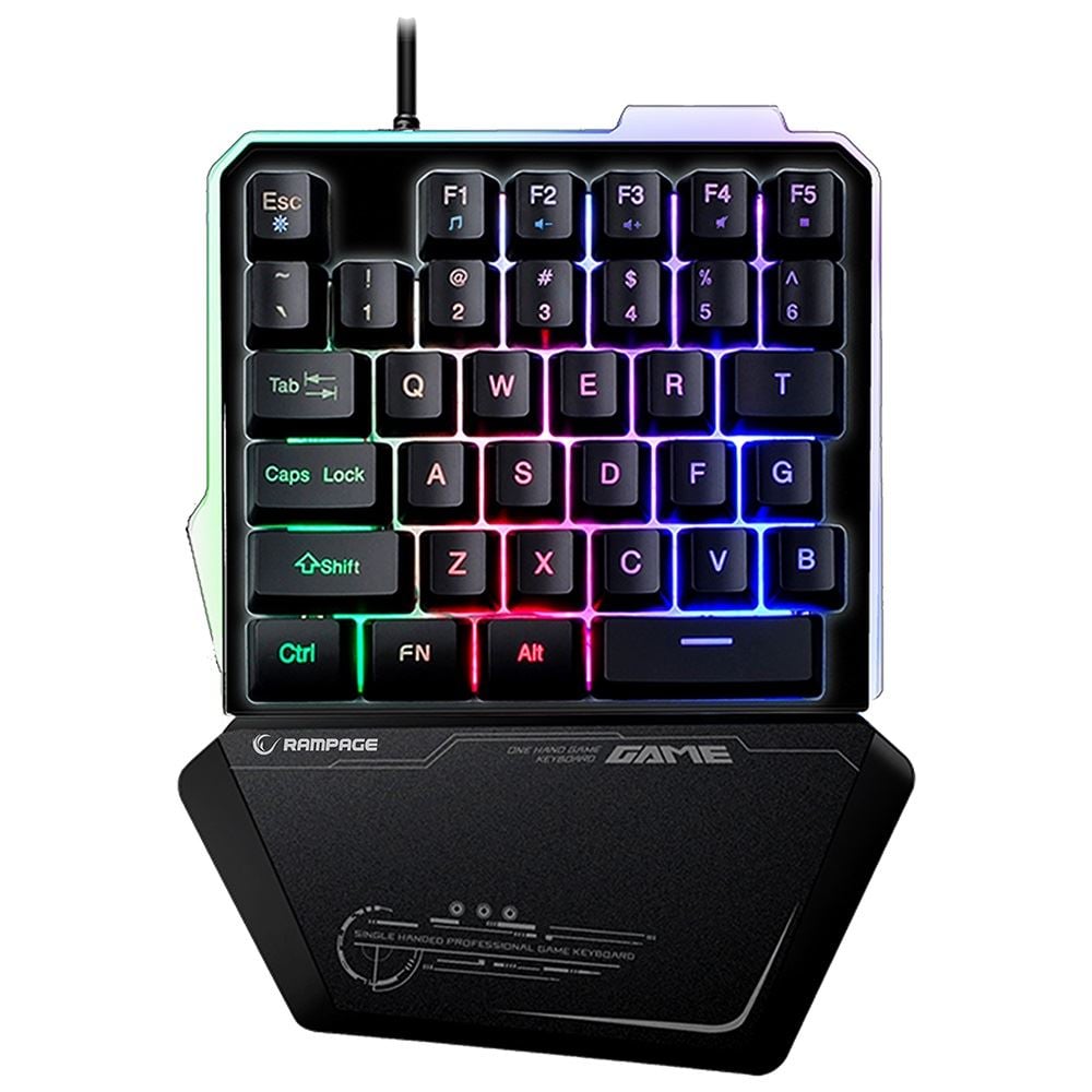 Rampage KB-R24 X-MINI Gaming billentyűzet fekete (32739)
