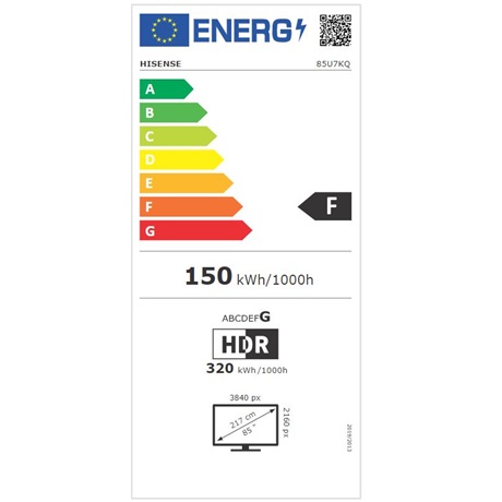 Hisense 85U7KQ UHD SMART MINI-LED ULED TV