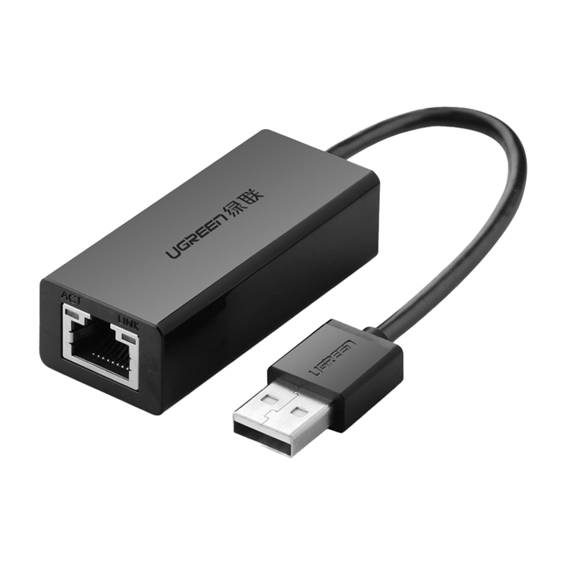 Ugreen CR110 USB-C RJ45 100Mbs Ethernet adapter Fekete