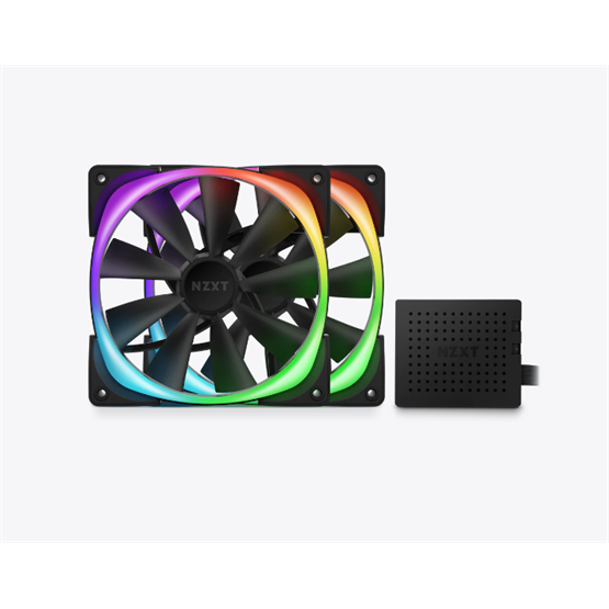 NZXT Aer RGB 2 140mm  Fekete Twin Starter Pack  HF-2814C-DB Ventilátor
