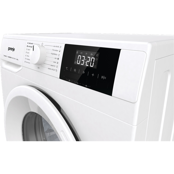 Gorenje WNGPI61SBS Elöltöltős keskeny mosógép – 6 kg, 1000 ford./perc, B Energiaosztály, Gőz technológia