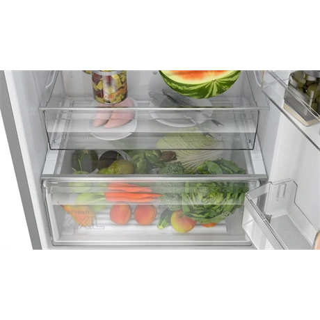 Bosch KGN492IAF Alulfagyasztós hűtőszekrény, A energiaosztály, Inox