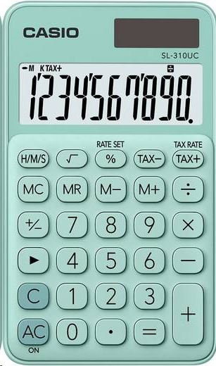 Casio SL-310UC-GN Zsebszámológép Zöld