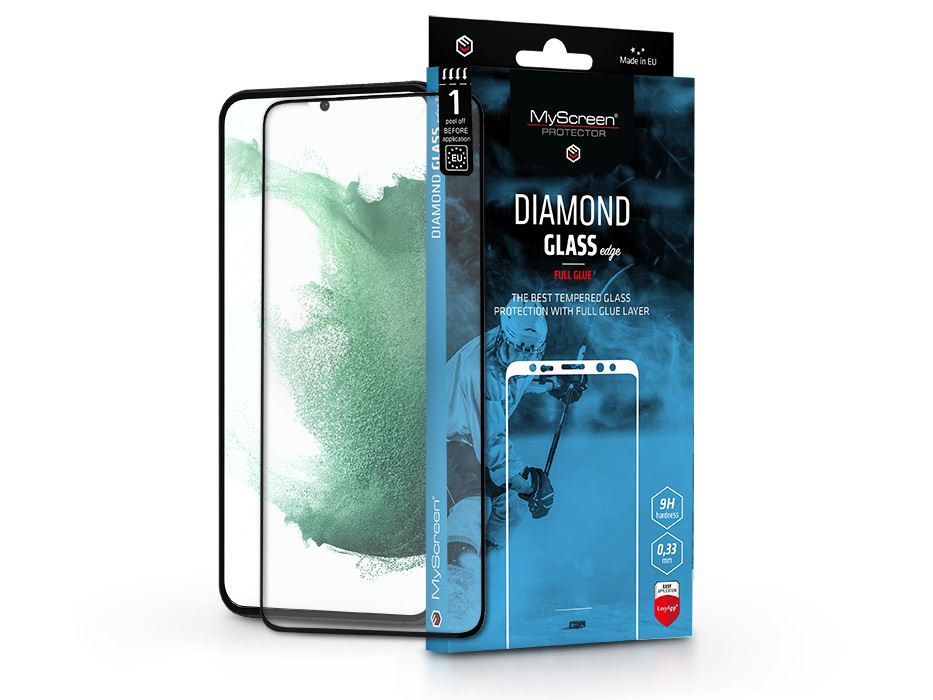 MyScreen Diamond Glass Edge2.5D Full Glue Samsung S906 Galaxy S22+ 5G edzett üveg kijelzővédő fólia fekete kerettel (LA-2148) MyScreen Diamond Glass Edge2.5D Full Glue Samsung S906 Galaxy S22+ 5G edzett üveg kijelzővédő fólia fekete kerettel (LA-2148)