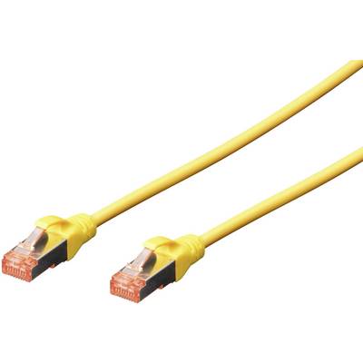 RJ45 Hálózat Csatlakozókábel CAT 6 S/FTP 0.50 m Sárga Halogénmentes, sodort érpár, Védővel, Lángálló Digitus RJ45 Hálózat Csatlakozókábel CAT 6 S/FTP 0.50 m Sárga Halogénmentes, sodort érpár, Védővel, Lángálló Digitus