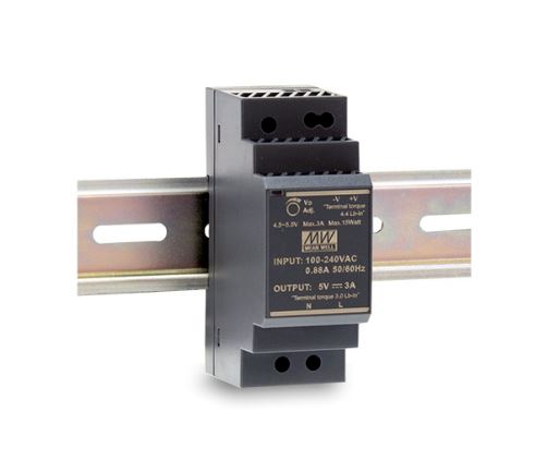 Mean Well DIN sínre szerelhető kapcsolóüzemű tápegység 36W 48VDC (HDR-30-48)