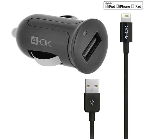4-OK autós töltő USB aljzat (5V / 2400mA, MFi Apple engedélyes, IPCMB5 utódja + lightning 8pin kábel) FEKETE (IPCM25) 4-OK autós töltő USB aljzat (5V / 2400mA, MFi Apple engedélyes, IPCMB5 utódja + lightning 8pin kábel) FEKETE (IPCM25)