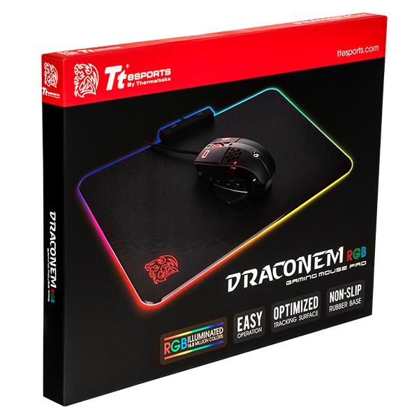 Thermaltake Tt eSports MP-DCM-RGBHMS-01 Draconem RGB egérpad