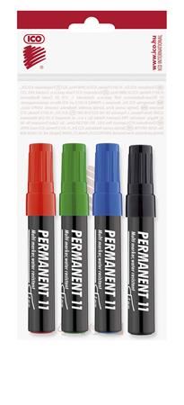 ICO "Permanent 11" alkoholos marker készlet 4 különböző szín (9580007001) ICO "Permanent 11" alkoholos marker készlet 4 különböző szín (9580007001)