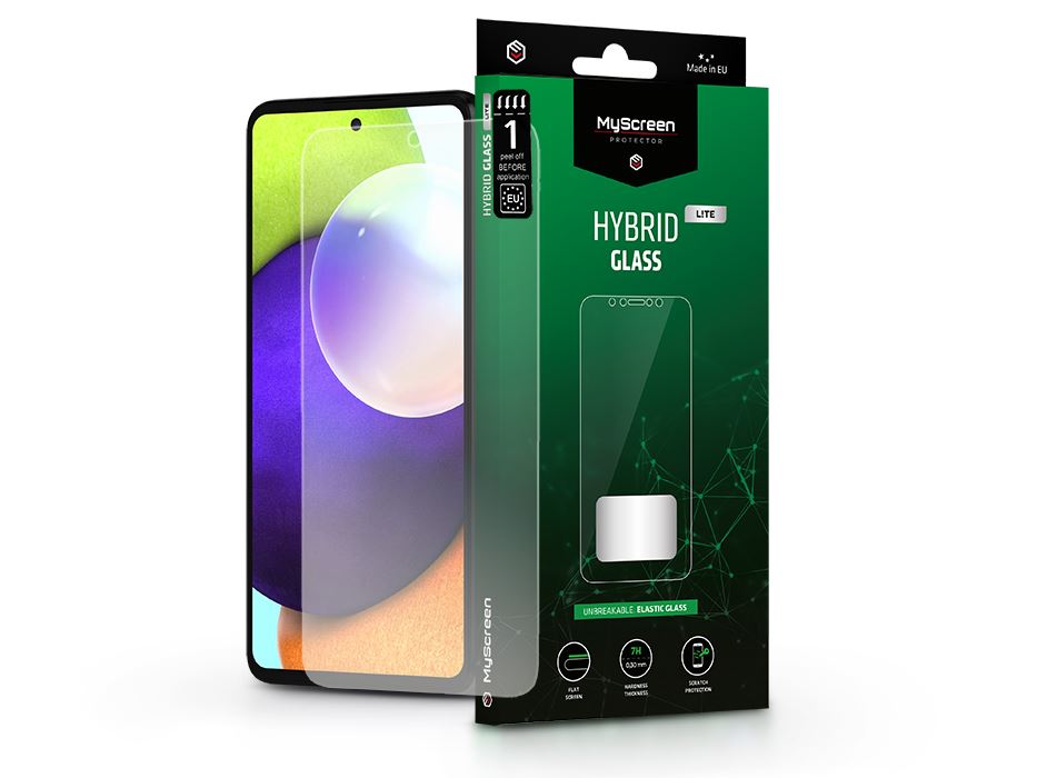 MyScreen Protector Hybrid Glass Lite Samsung Galaxy A52 rugalmas üveg kijelzővédő fólia (LA-2074) MyScreen Protector Hybrid Glass Lite Samsung Galaxy A52 rugalmas üveg kijelzővédő fólia (LA-2074)