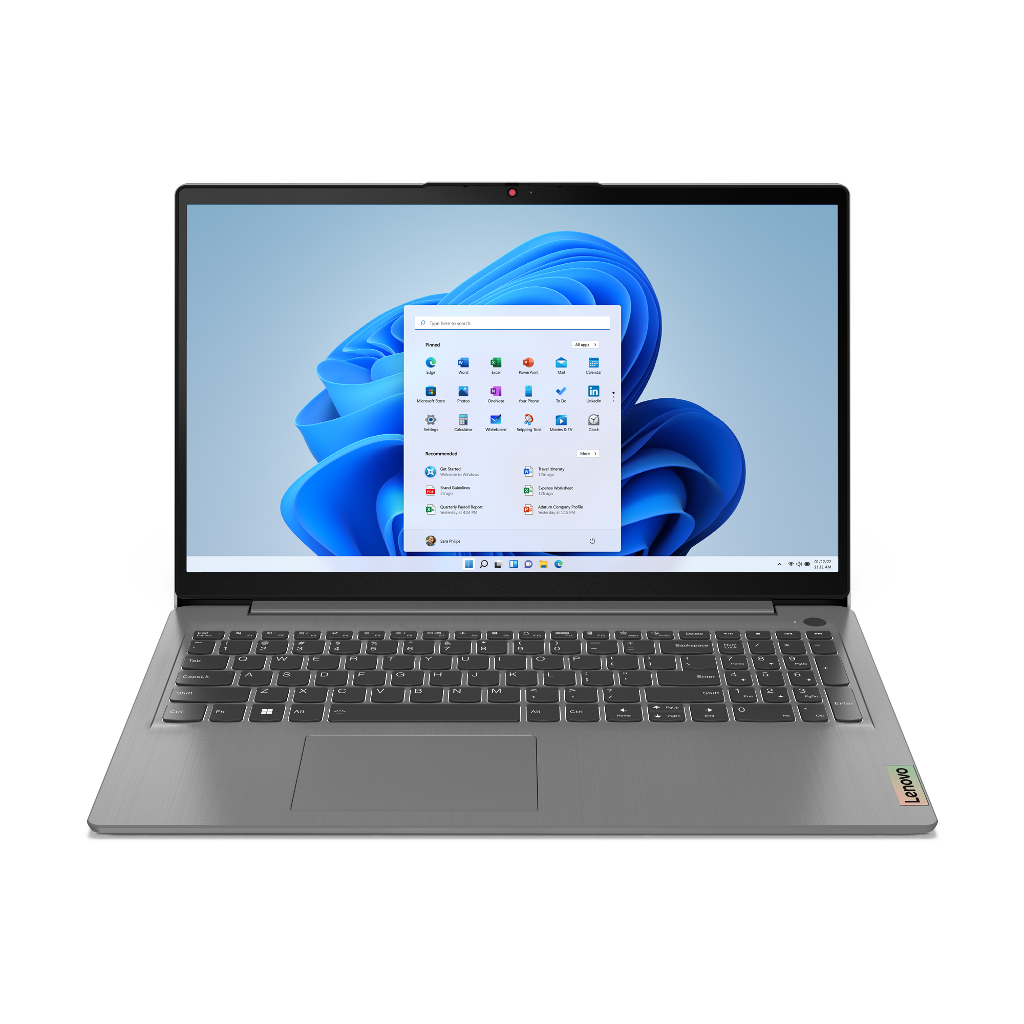 Lenovo IdeaPad 3 15IAU7  Windows® 11 Home S Notebook Szürke