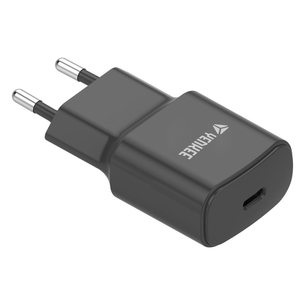 Yenkee YAC 2033BK USB-C hálózati töltő 20W fekete Yenkee YAC 2033BK USB-C hálózati töltő 20W fekete