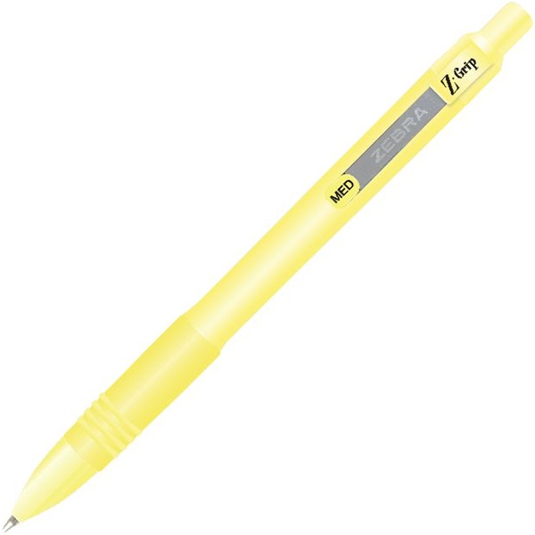 Zebra Z-Grip Pastel pasztell sárga golyóstoll kék tintával Zebra Z-Grip Pastel pasztell sárga golyóstoll kék tintával
