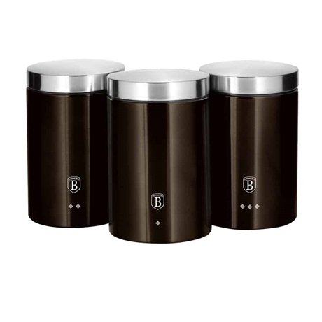 Berlinger Haus BH/6828 TÁROLÓ SZETT, 3 RÉSZES FEKETE Berlinger Haus BH/6828 TÁROLÓ SZETT, 3 RÉSZES FEKETE